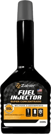 Frasco negro de Fuel Injector Super Concentrado de Zaker, 200 ml